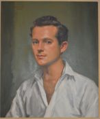 Worth Ellsworth, framed oil on canvas, male portrait, signed and dated. H.75 W.65cm