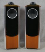 A pair of Tannoy Dimension TD10 floor standing speakers. H.94 W.30 D.31cm