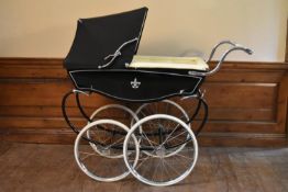 A 1974 coach built Silver Cross Dijon pram fully restored and refurbished in modern materials. H.120