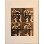 Harold Edgerton, vintage photograph, Joe Louis and Arturo Godoy. H.36 W.29cm