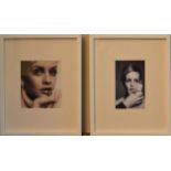 A pair of photographic reproductions of Twiggy photographed by Stephen Meisel and Simon Traegar. H.
