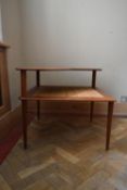 A mid century Danish teak corner table by Peter Hvidt and Orla Molgaard-Nielsen for France and