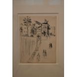 After Maurice Utrillo (1883-1955), limited edition lithograph with gallery label to the reverse. H.