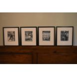 For the New Yorker, Peter Arno (1904-1968), four framed and glazed prints of cartoons. H.45 W.