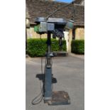 A 1940-50's Pacera model MF2 electric floor standing drill with photo spec. sheet attached. H.170