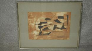 A framed and glazed print, Design for Polyester, numbered and signed and dated Anthony Weller to the