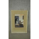 Juliet Pannett (1911-2005), watercolour, seated figure, signed and inscribed to the reverse. W.66
