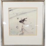 A framed and glazed photographic print of a beach by Valerie Josephs. Label verso. H.66 W.61cm