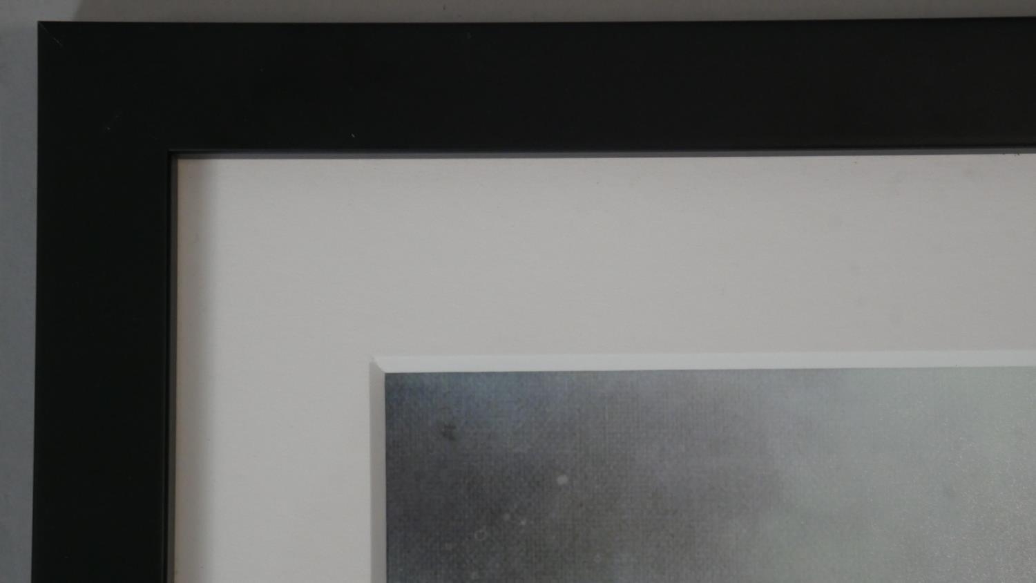 Two framed and glazed abstract prints, one with an door with crows and the other with a lone - Image 3 of 5