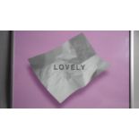 A framed and glazed signed limited edition print 'Lovely Print' by British artist Rachel Spelling,