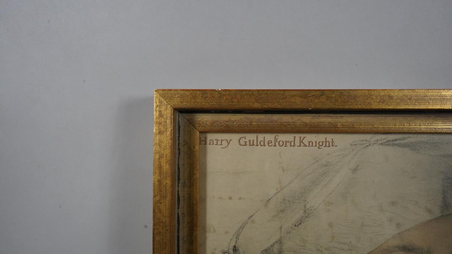 Two framed and glazed prints of drawings. One by Holbein the Younger of Henry Guildford Knight and - Image 8 of 9