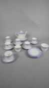A Langdale Elizabethan tea set, viz: six cups and saucers, six side plates, milk jug, sugar bowl and