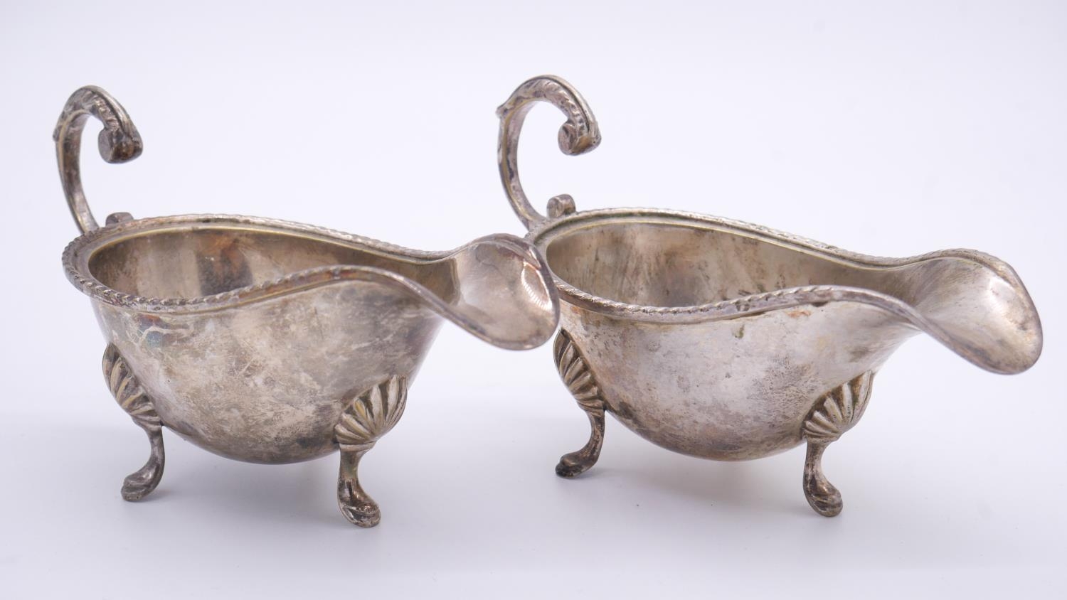 A collection of silver plate. Including a three branch candelabra, a two handled silver plate - Image 2 of 10