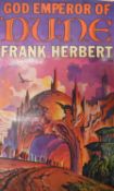 A hard back first edition of God Emperor of Dune by Frank Herbert, printed in 1981, Victor