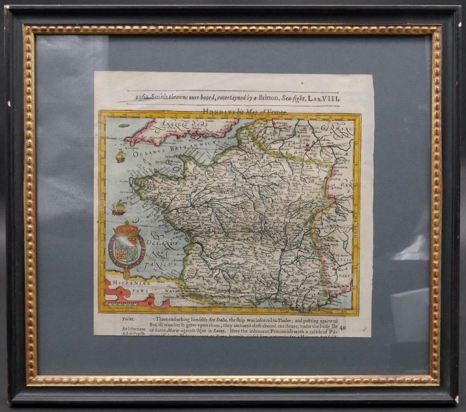 Two framed and glazed antique hand coloured maps. One of Westphaliae, Tabula Tertia. Along with - Image 3 of 10