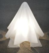 Shiro Kuramata- an acrylic Oba-Q Ghost lamp, in opal colour, designed 1972. H.60