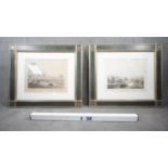 Two gilt framed and glazed antique hand coloured engravings, one by Samuel Howitt (1765-1822) and