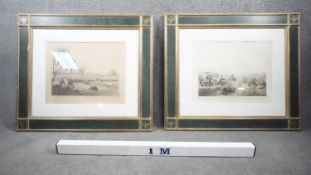 Two gilt framed and glazed antique hand coloured engravings, one by Samuel Howitt (1765-1822) and