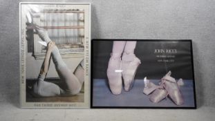 Two framed and glazed photographic prints of ballet posters by John Ricci. H.94 W.63