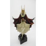 Roland Paris (1894?1945) An Art Deco 'Satanella Or' The Devil L'amoreaux' cold painted bronze figure