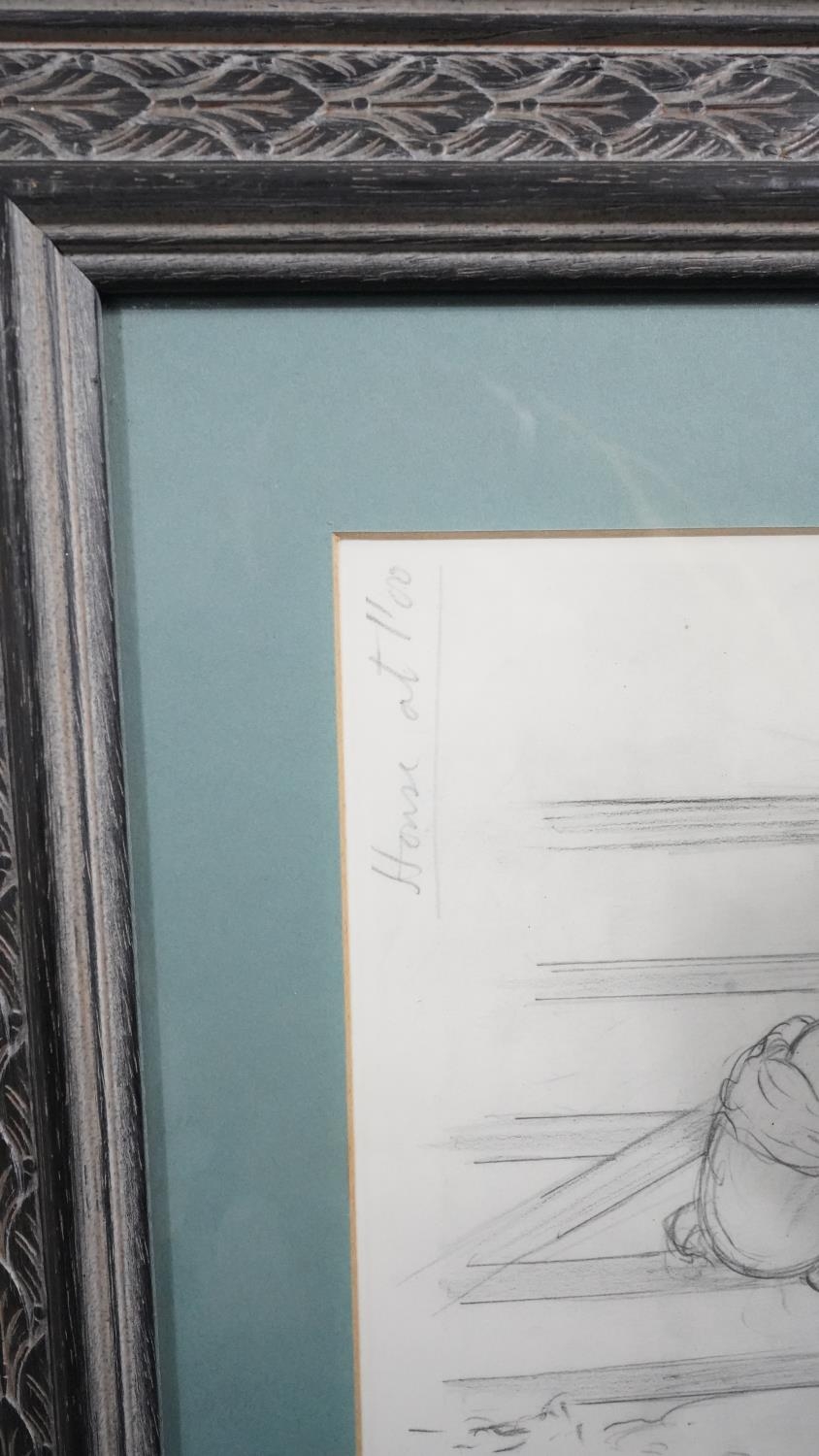 Two framed and glazed prints of A.A. Milne drawings of Winnie Pooh. H.40 W.46 - Image 11 of 13