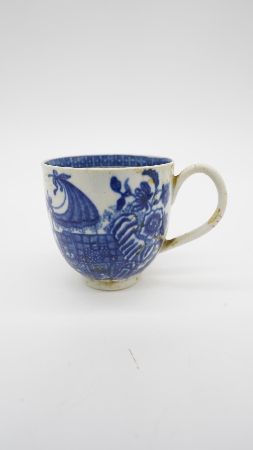 Six 19th century blue and white coffee cups and saucers. Two by Bishop & Stonier Bisto with a - Image 4 of 30