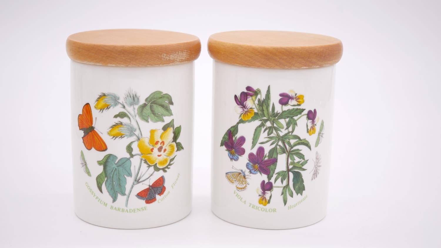 A collection of ten Portmeirion Pomona design storage jars, two cachepots and a soap dispenser. - Image 5 of 9