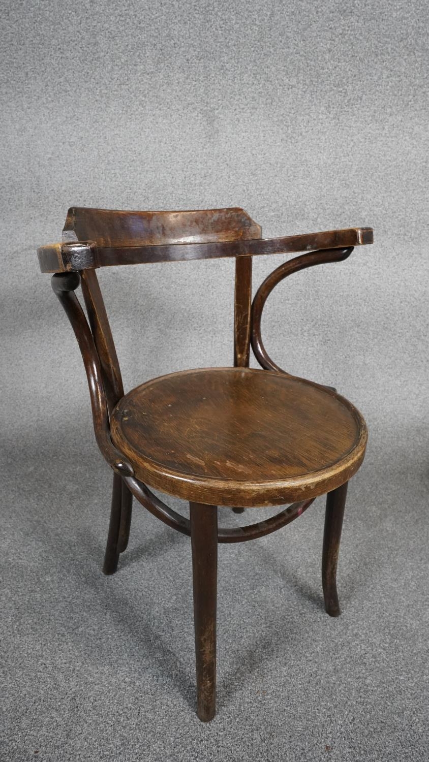 A bentwood armchair along with a Victorian mahogany dining chair. H.88 W.46 D.41 - Image 5 of 12