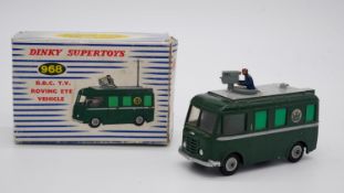 Boxed Dinky Supertoys 968 BBC TV Roving Eye Vehicle diecast model, with cameraman to roof. (