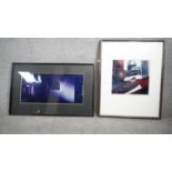 Two framed and glazed photographic abstract prints by Valerie Josephs. H.61 W.49