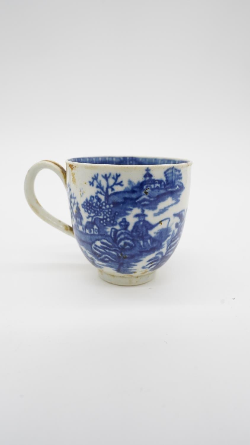 Six 19th century blue and white coffee cups and saucers. Two by Bishop & Stonier Bisto with a - Image 5 of 30