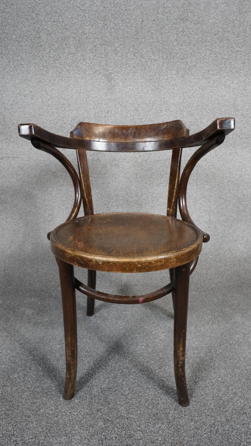 A bentwood armchair along with a Victorian mahogany dining chair. H.88 W.46 D.41 - Image 4 of 12