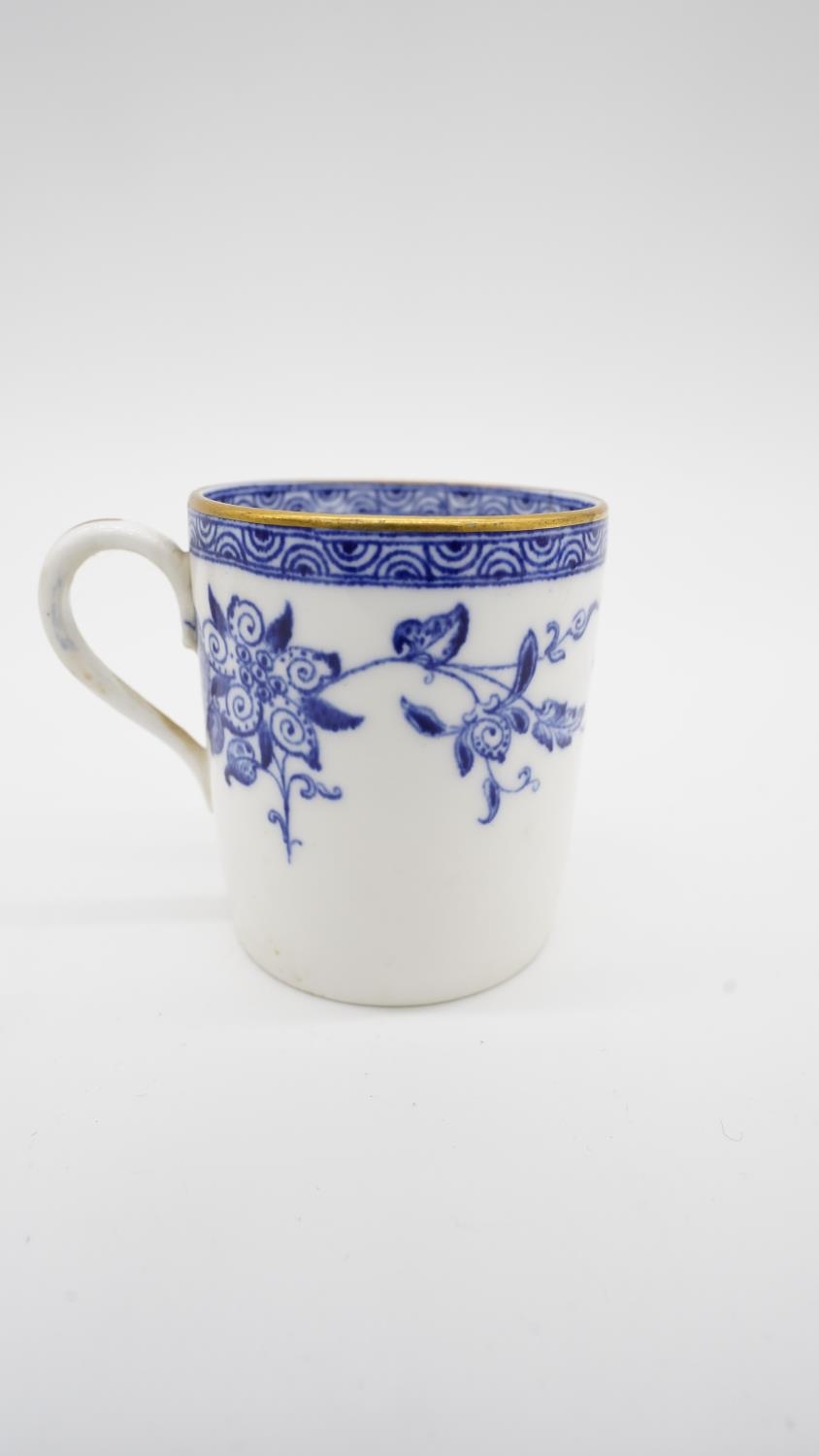 Six 19th century blue and white coffee cups and saucers. Two by Bishop & Stonier Bisto with a - Image 21 of 30