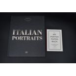 Two hard back books on fashion. Italian Portraits Donatella Sartorio and Lorenzo Bringheli and The