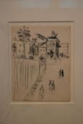 After Maurice Utrillo (1883-1955), limited edition lithograph with gallery label to the reverse. H.