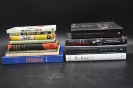 A collection of twelve vintage and contemporary books. Including: Hardback, Terence Conran. Q & A: A