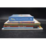 A collection of eight children's books. Including The Illustrators, British Art of Illustration (