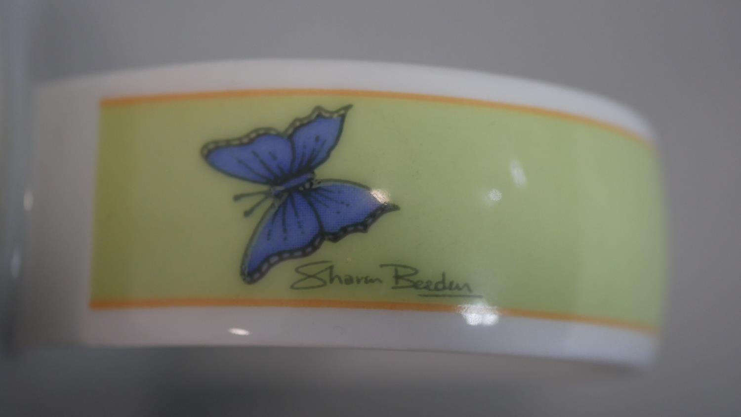 A Rosenthal Butterfly and Bird of Paradise flower design Art Deco style porcelain coffee and - Image 12 of 13