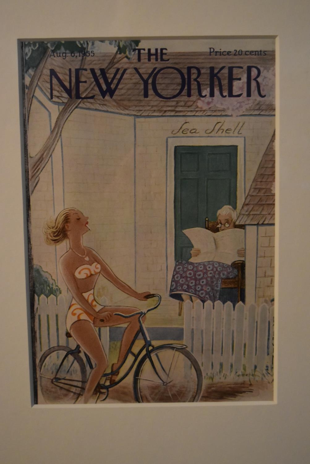 A set of three framed and glazed original 1940's vintage New Yorker magazine covers. H.49 W.39cm (3) - Image 3 of 7