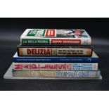 A collection of six books about Italy and Italian culture. Including Delizia!: The Epic History of