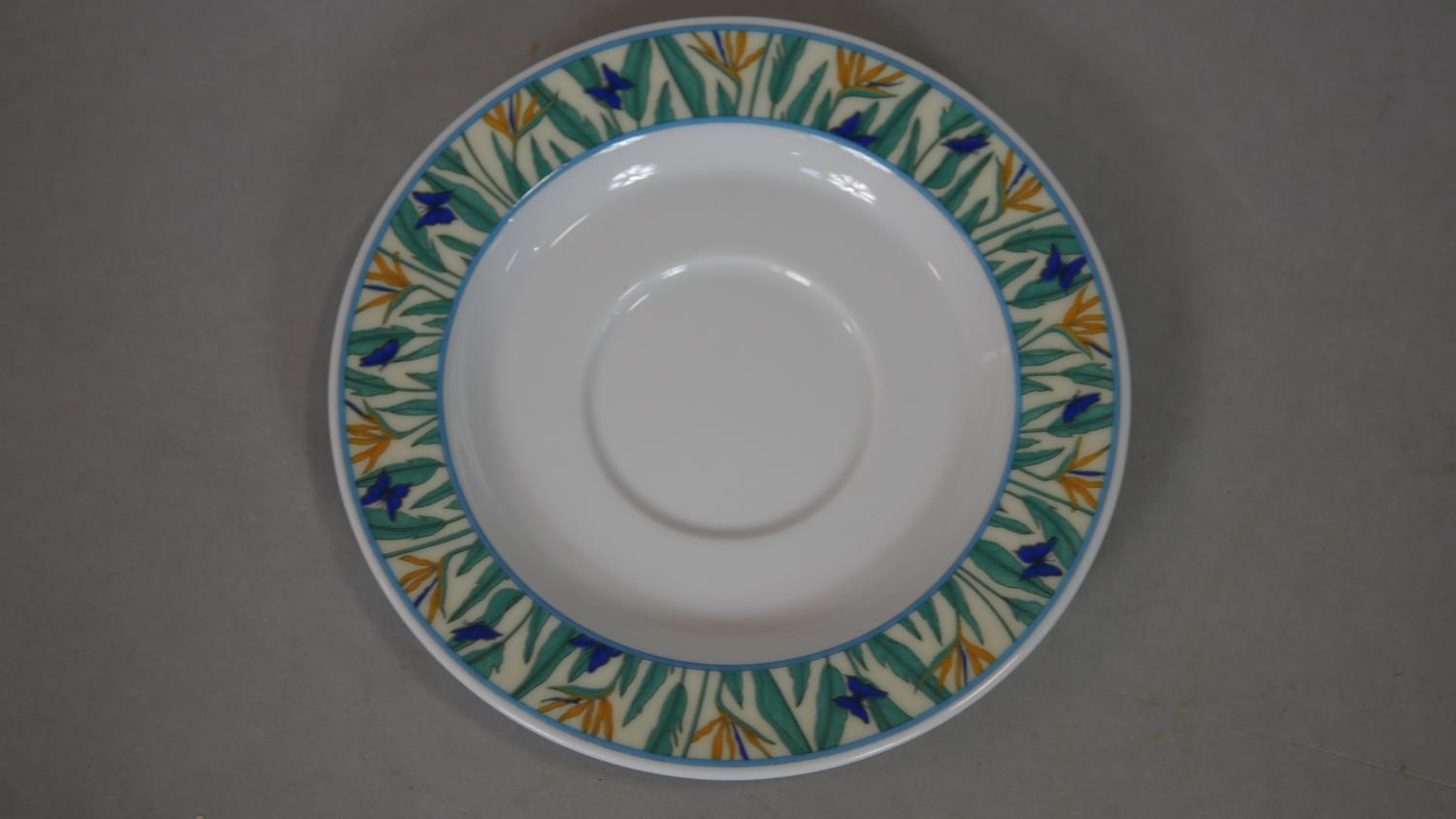 A Rosenthal Butterfly and Bird of Paradise flower design Art Deco style porcelain coffee and - Image 6 of 13