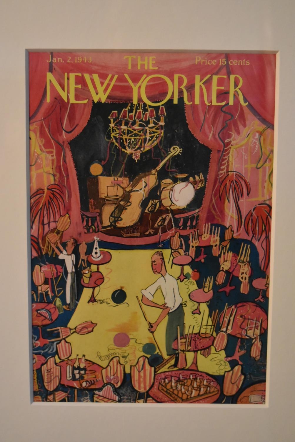 A set of three framed and glazed original 1940's vintage New Yorker magazine covers. H.49 W.39cm (3) - Image 4 of 7