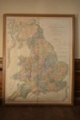 Cary's Six Sheet Map of England and Wales with part of Scotland, published by J. Cary, early 19th