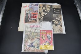 A collection of various vintage magazines. H.39 W.27cm (5)