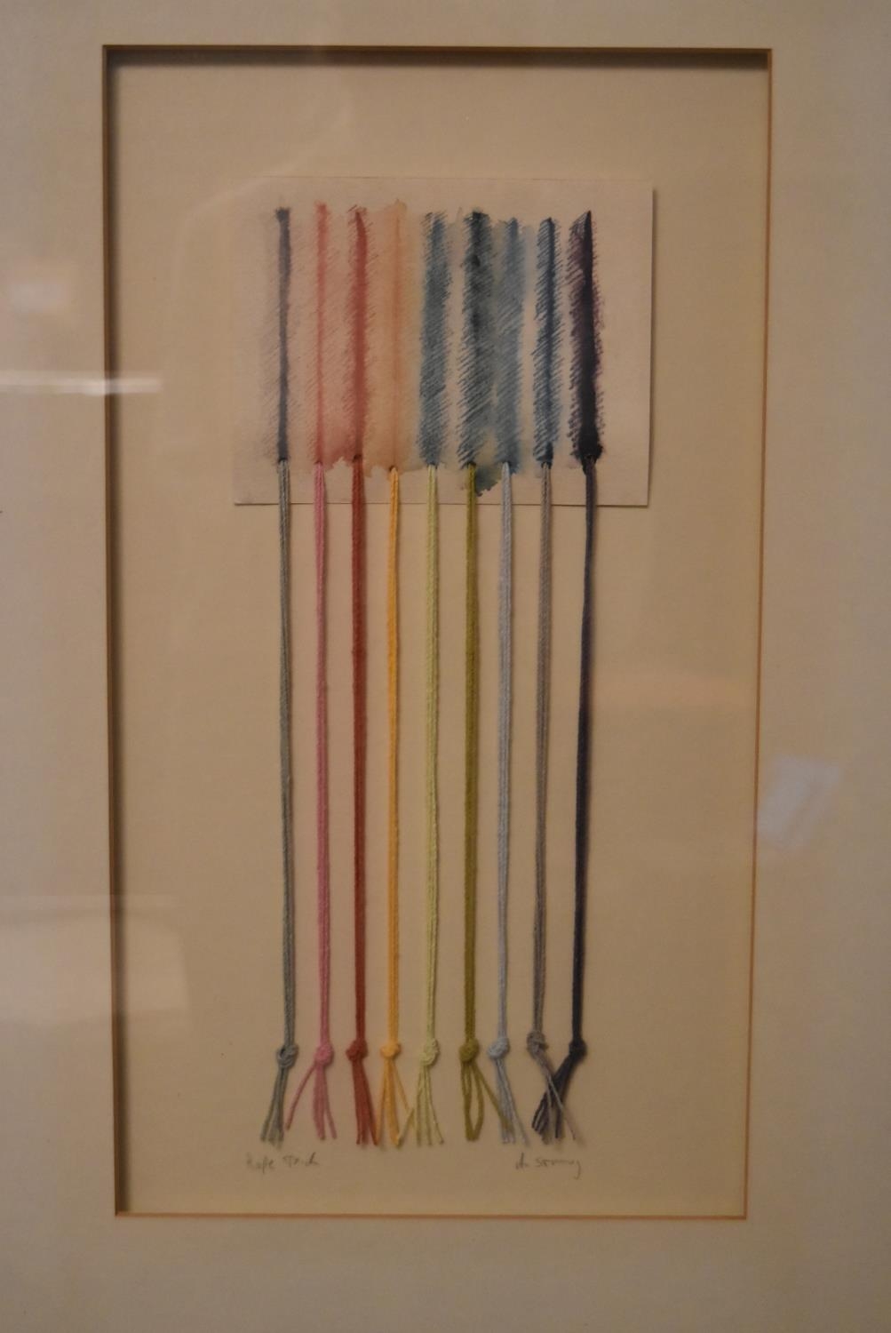 A framed and glazed artwork on paper titled Rope Trick, signed H. Strong along with a framed and - Image 2 of 7