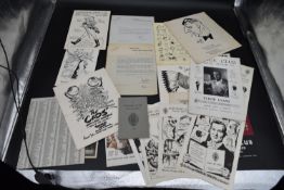 A collection of twenty items of Savage Club ephemera from the 1950's and 1960's to include menus,