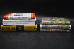 A collection of seven books to include three vintage novels by Frank Richards, Monica Edwards and