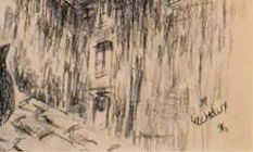 Jean-Pierre Lachaux, a framed and glazed pencil sketch, Paris across rooftops, signed and dated - Image 3 of 6