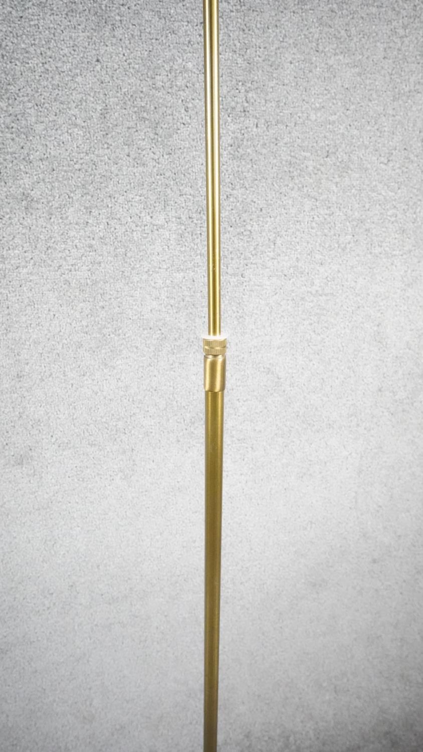 A 1970's Holtkoetter pharmacy brass floor lamp designed and made in Germany by Holtkoetter - Image 4 of 8