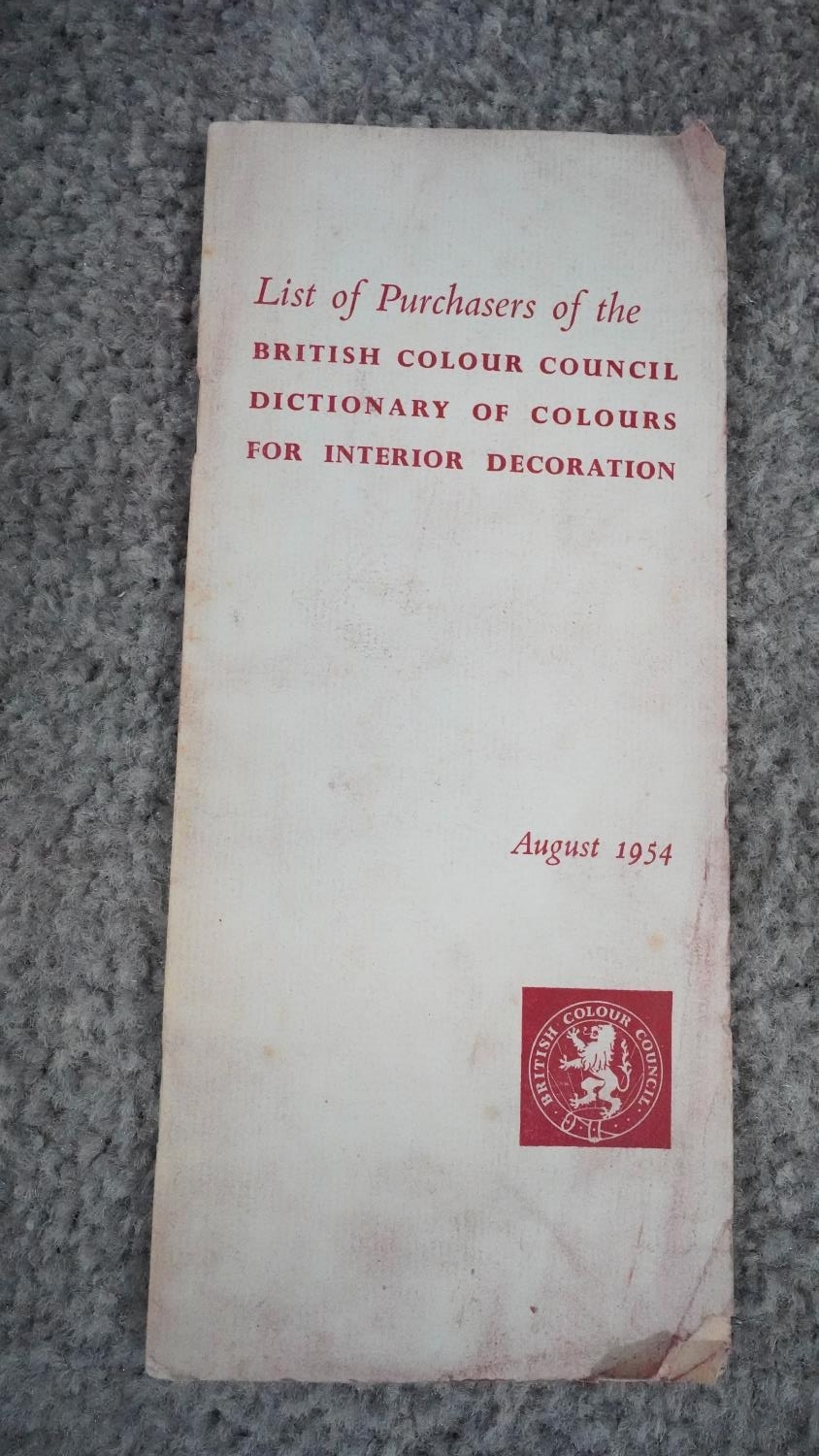 The British Colour Council Dictionary of Colours for Interior Decoration. Edition 2943, London. - Image 6 of 10